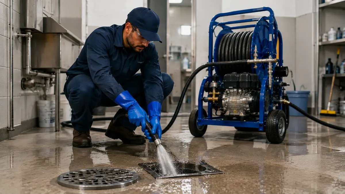Floor Drain Hydro Jet Cleaning in La Puente