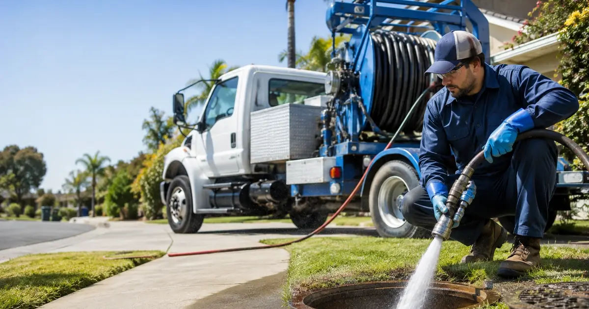 Hydro jet sewer cleaning La Puente