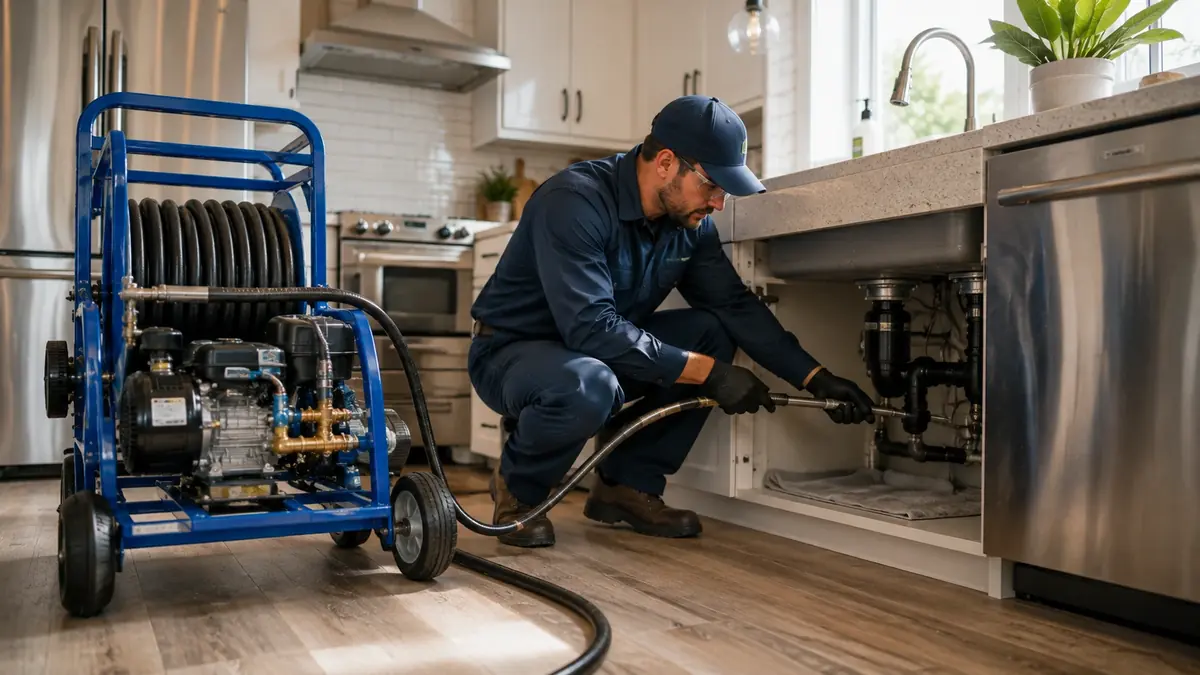 Kitchen Drain Hydro Jetting in La Puente