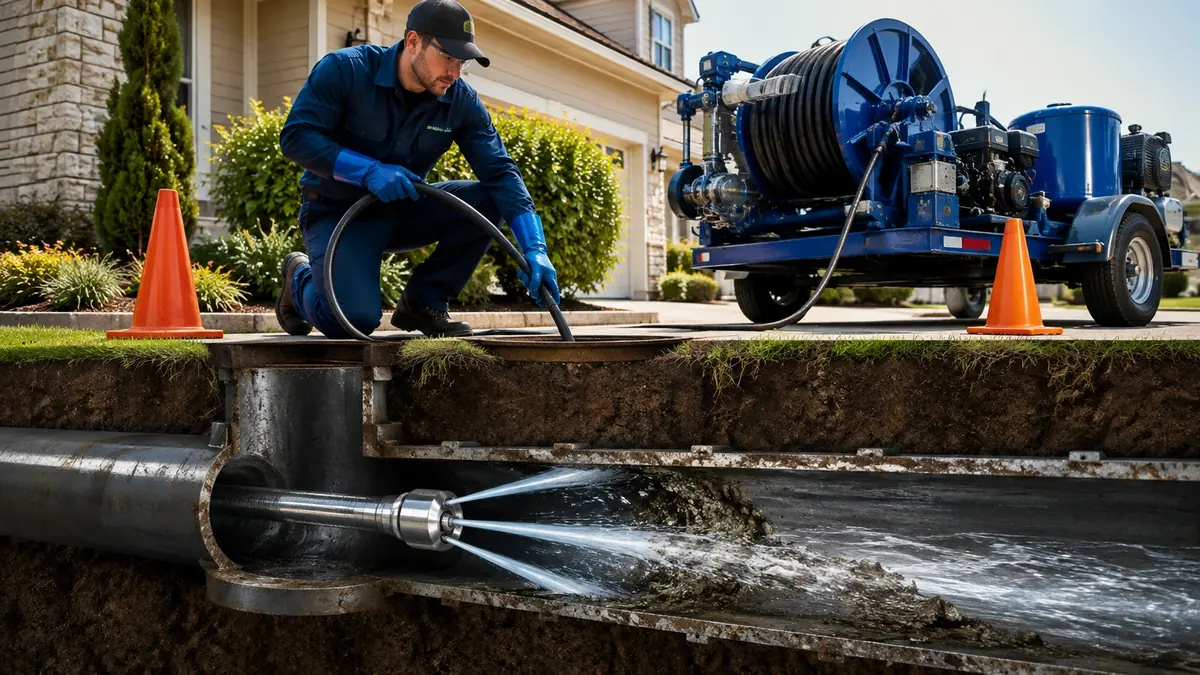 Main Sewer Line Hydro Jet Cleaning in La Puente