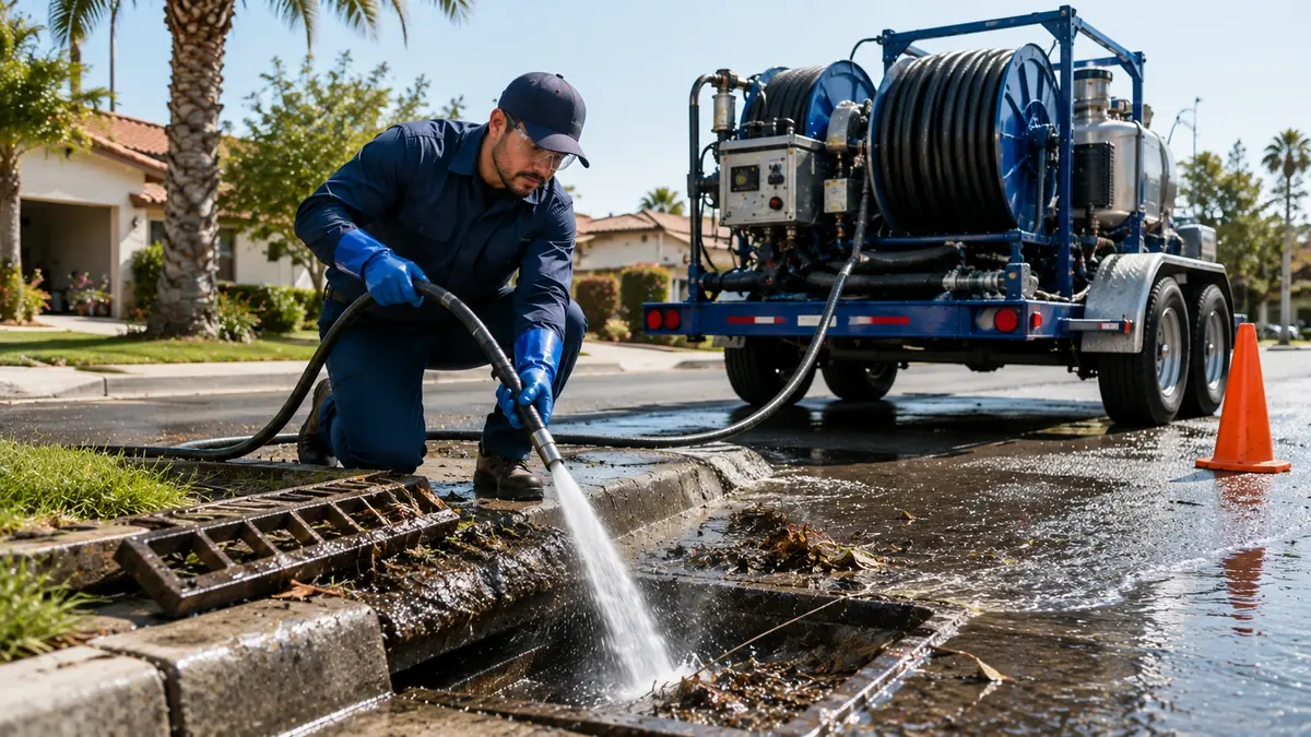 Storm Drain Hydro Jet Cleaning in La Puente